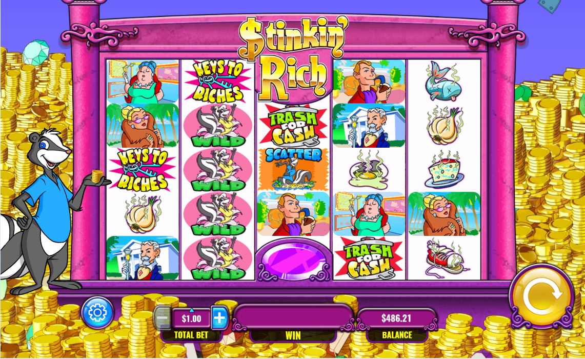 stinkin rich slot machine jackpot